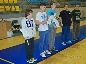 Podium N50, ziaci + juniori. 2.Slávka Samuel, 1.Zachara Samuel, 3.Gašpar Jakub