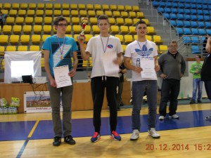 Podium F1N Juniorzy. 2. Zachara Samuel 1. Galdun Pavol Eliáš (Mistrz Słowacji) 3. Slávka Samuel 