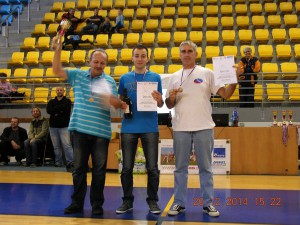 Podium F1N Seniorów. 2. Pitlanič Miroslav (Mistrz Słowacji) 1. Michał Słyś z Krosna 3. Minárik Milan