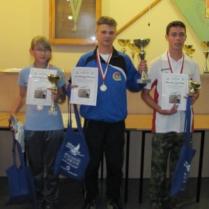 Podium Zawodów Pucharu Polski F1B Junior (XIII Memoriał Romana Straburzyńskiego)