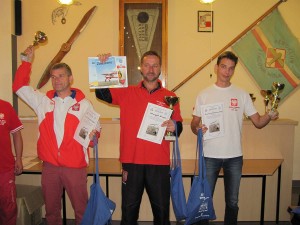 Podium Zawodów Pucharu Polski F1A senior (XIII Memoriał Romana Straburzyńskiego)