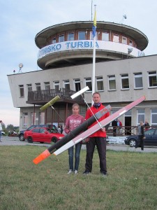 Roksana Gądek (zwycięzca w PP F1A i MP) oraz Henryk Krupa - zwycięzca w kategorii F1A na zawodach Pucharu Polski w Turbii.