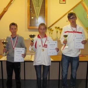 Podium MP Juniorów w klasie F1A