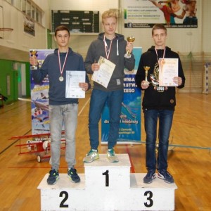 Podium Junior: 2. Patryk Bajer, 1. Piotr Wielosz-Hałasa, 3. Tymoteusz Zdybel