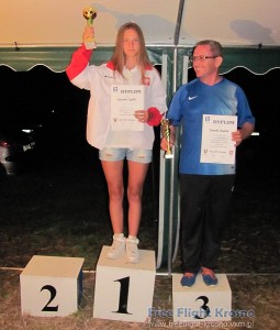 Podium PP III Racibórz Cup - F1A junior: 2. Krzysztof Fraś, 1. Roksana Gądek, 3. Dominik Skwarek