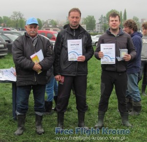 Podium w kategorii F1H junior+senior: 2. Stanisław Kubit, 1. Henryk Krupa, 3. Wojeciech Dziurzyński