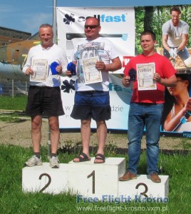 Podium F1C: 2. Edward Burek, 1. Mariusz Gąsiorowski, 3. Patryk Straś