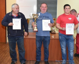 Podium klasyfikacji końcowej PP F1C: 2. Marek Roman, 1. Mariusz Gąsioroski, 3. Edward Burek (na fot. P. Straś)